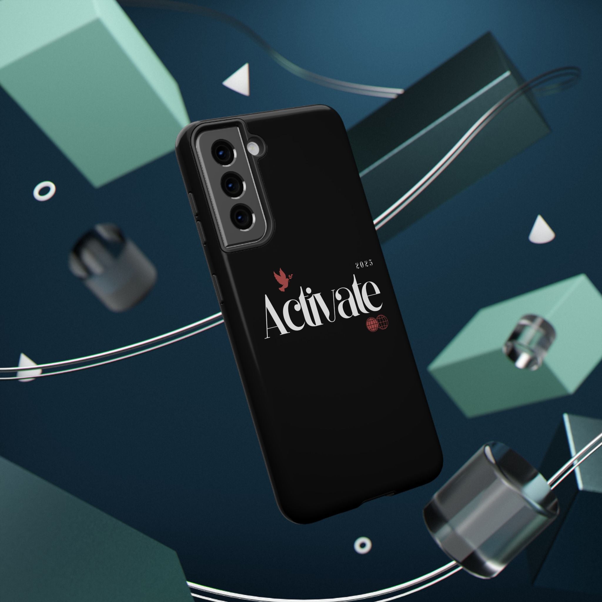 Stylish Impact-Resistant Phone Case - Activate Design, Modern Phone Accessories, Durable Cell Case, Gift for Tech Lovers, Trendy Phone Gear