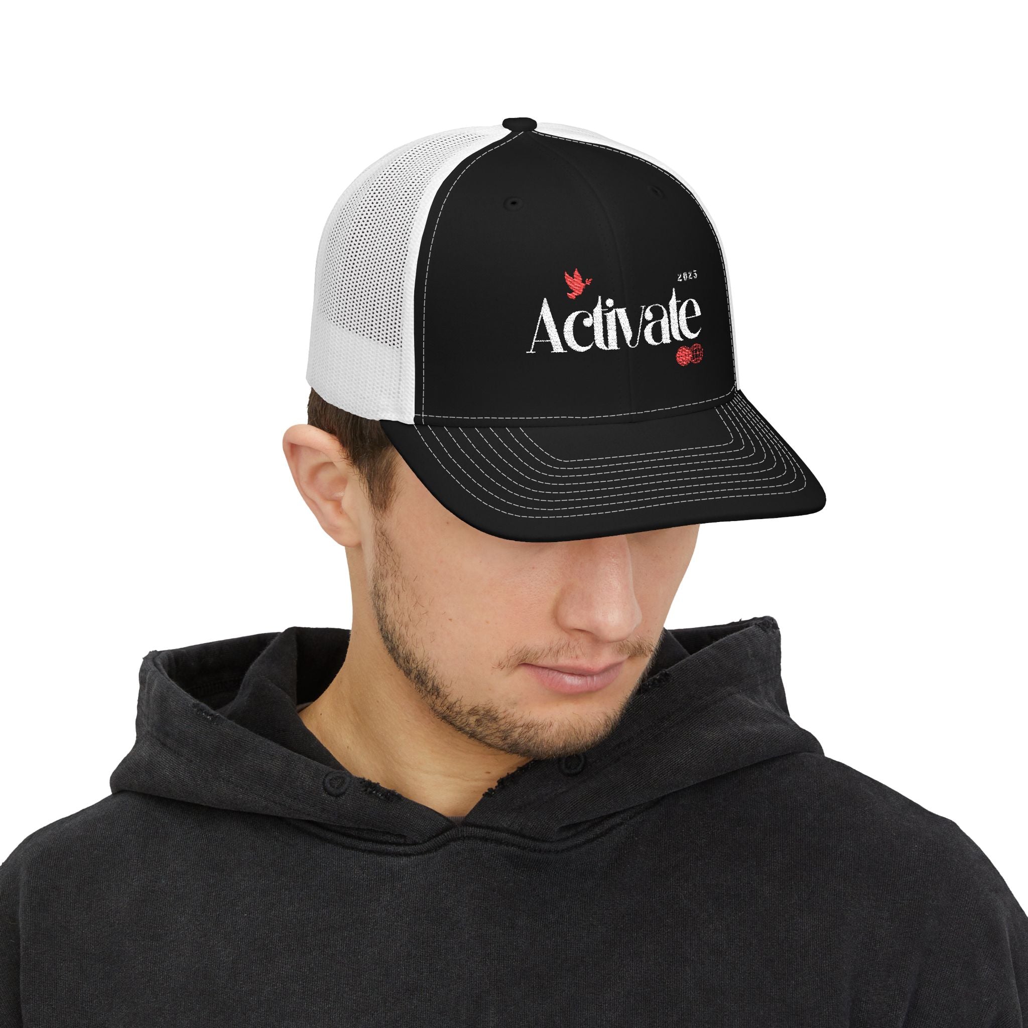 Activate Snapback Trucker Cap - Stylish Casual Hat for Everyday Wear, Great for Outdoors, Festivals, and Gifts