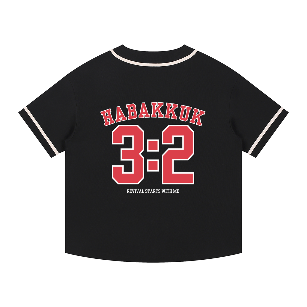 Habakkuk 3:2 Jersey (Black and Red)