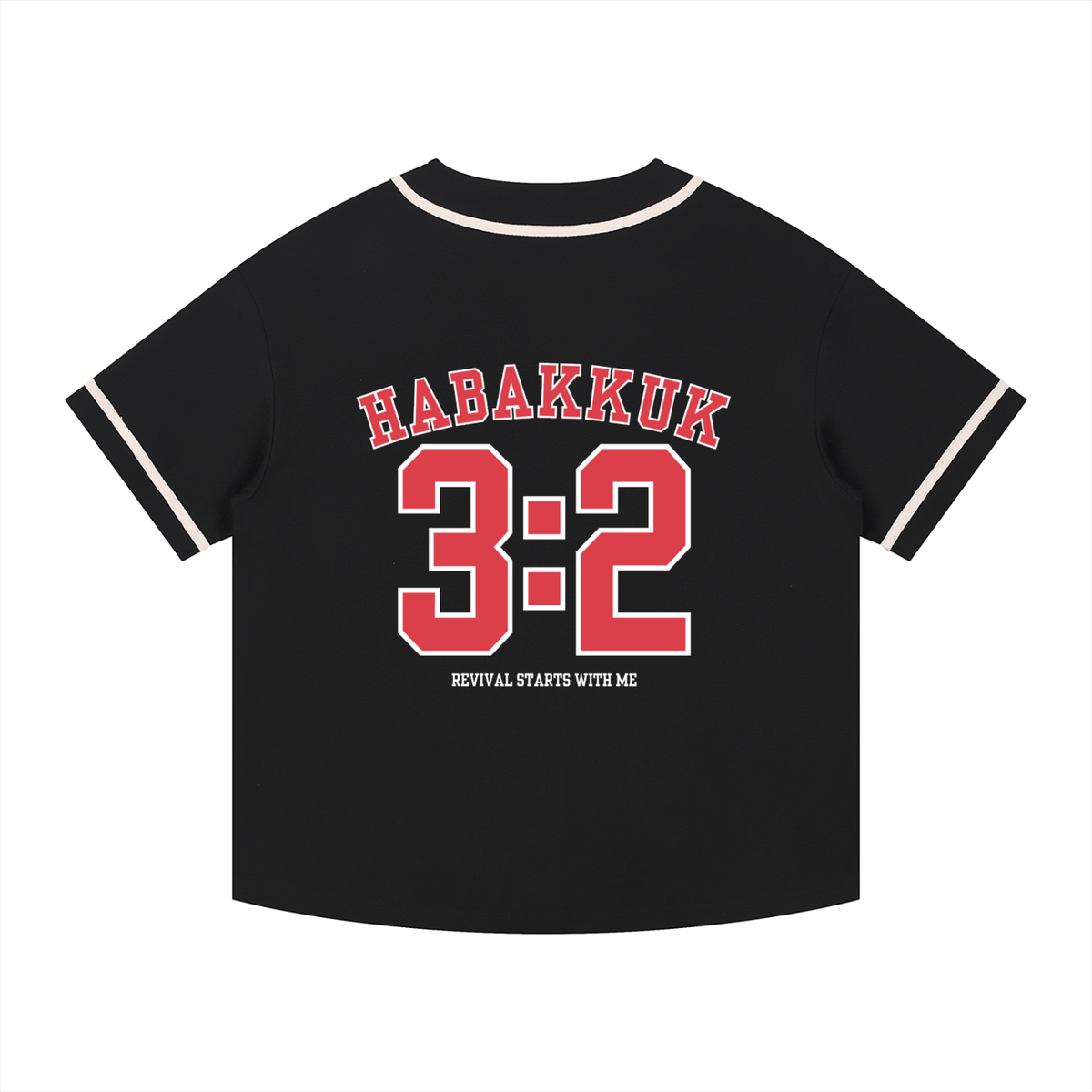 Habakkuk 3:2 Jersey (Black and Red)