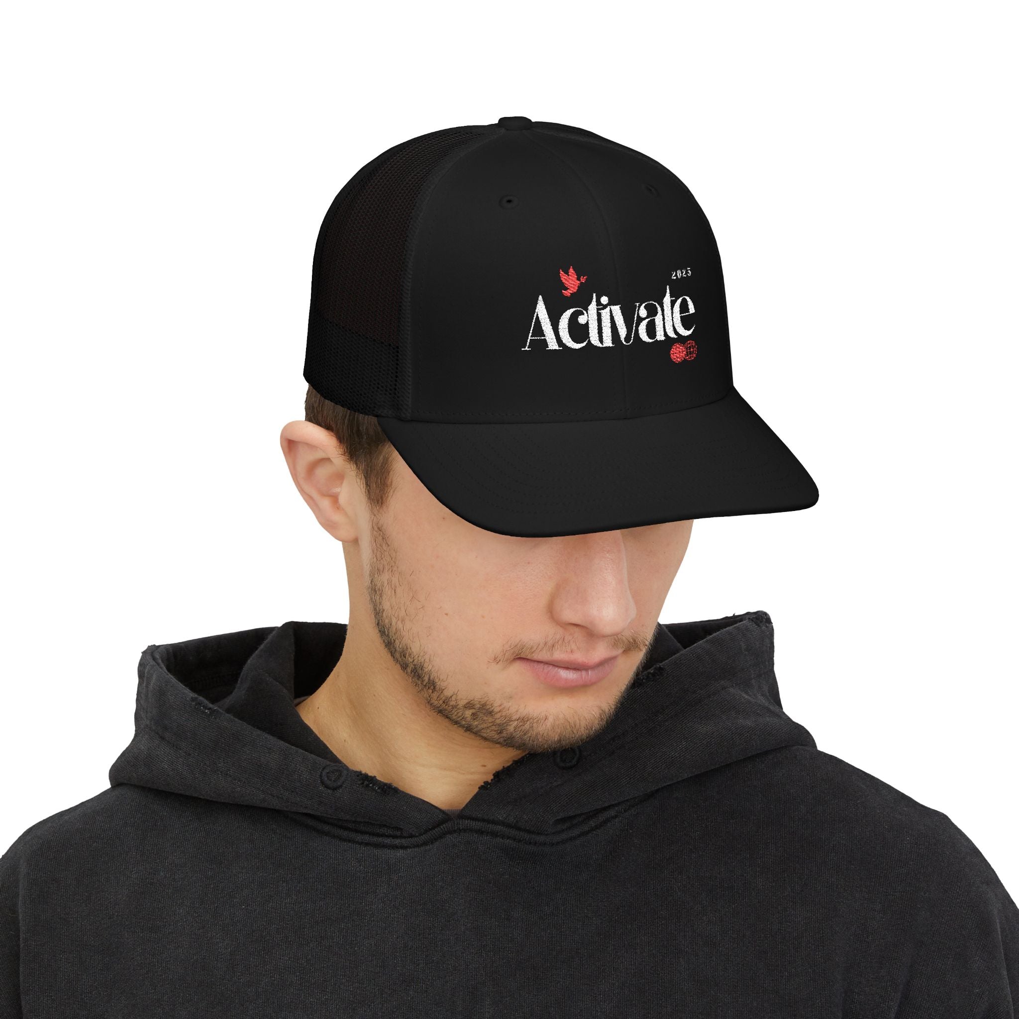 Activate Snapback Trucker Cap - Stylish Casual Hat for Everyday Wear, Great for Outdoors, Festivals, and Gifts