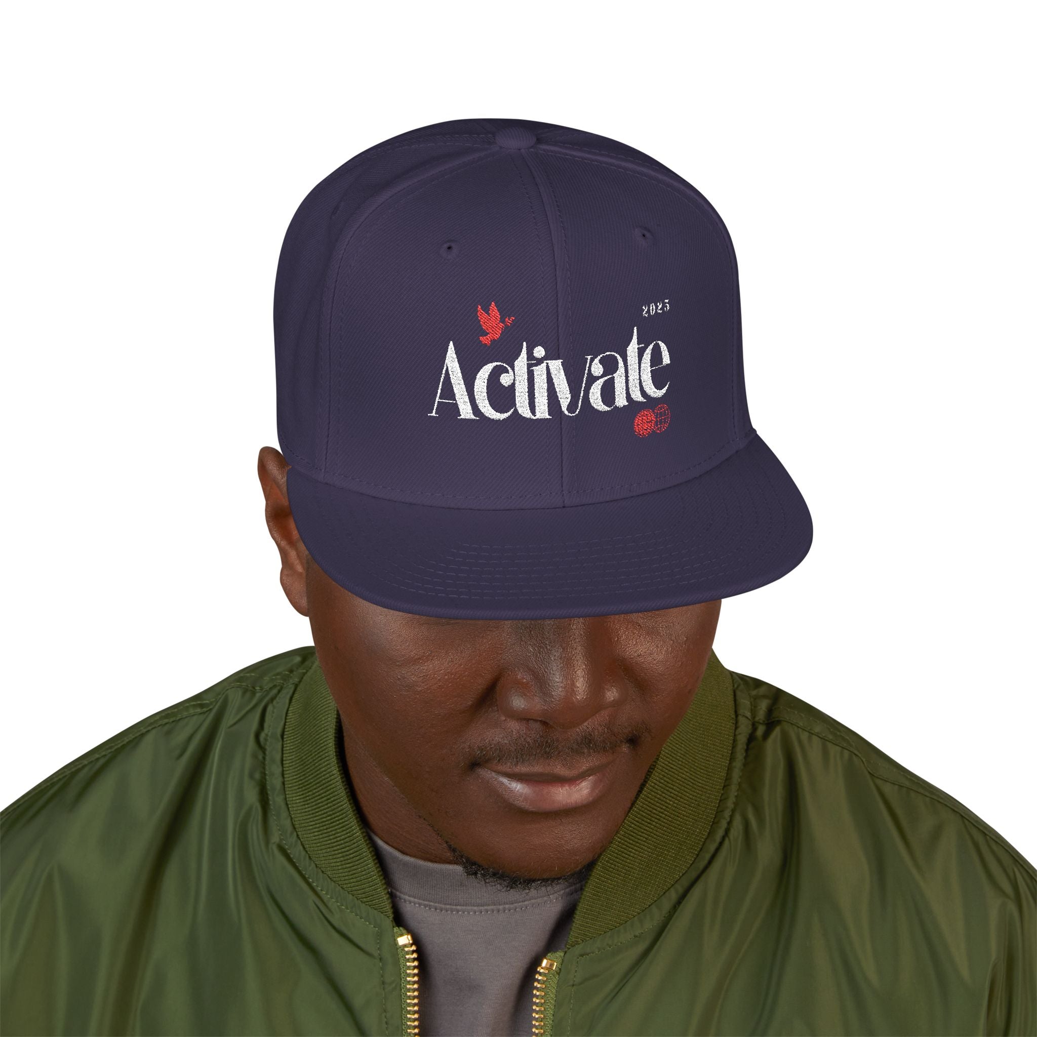 Trendy Embroidered Snapback Cap, Perfect for Casual Wear, Street Style, Gifts for Him/Her, Birthday Cap, Fashion Accessory