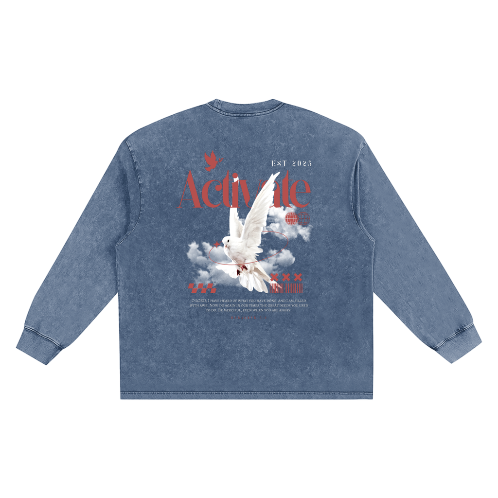 Activate Long Sleeve (Royal Blue, Black)