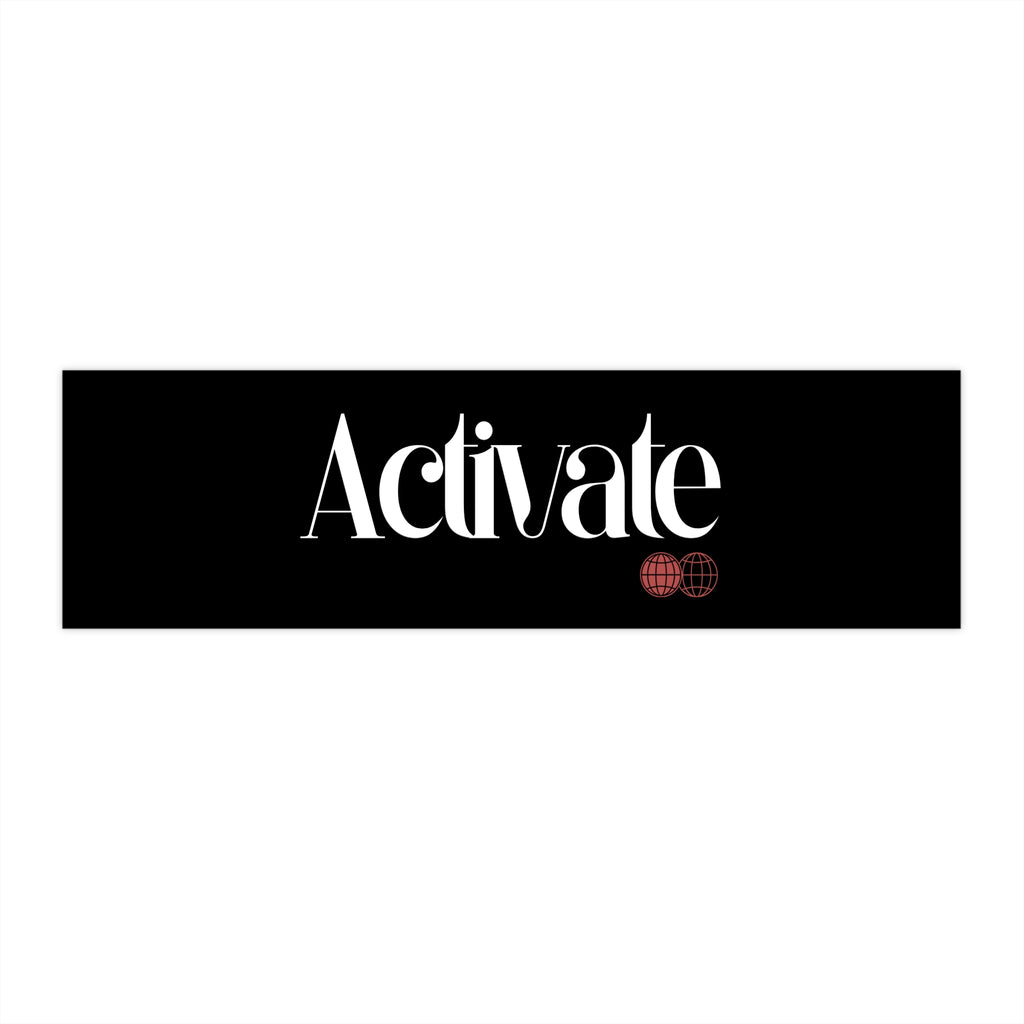 Bold Activate Bumper Sticker - Motivational Car Decal, Inspirational Gift, Road Trip Decor, Unique Gift for Adventurers, Vehicle Accessory