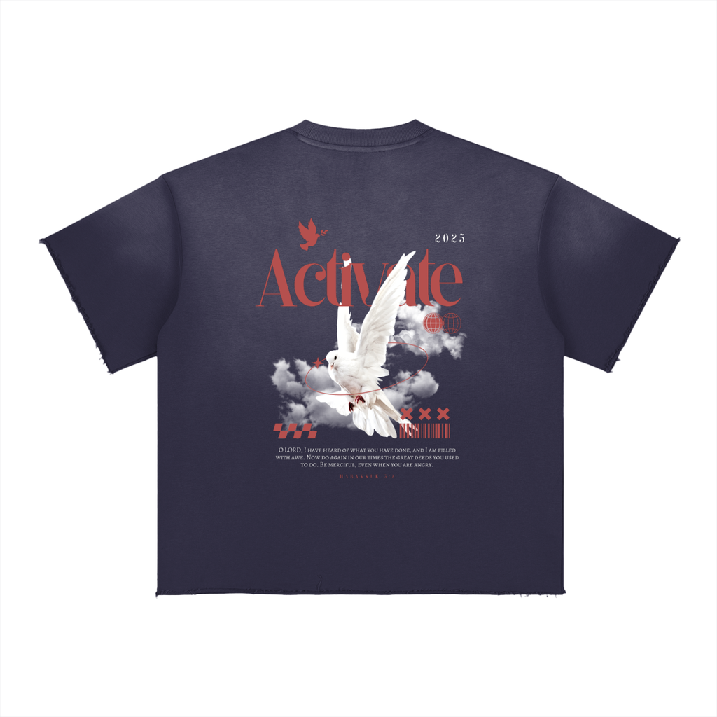 Sun Fade Raw Edge T-Shirt