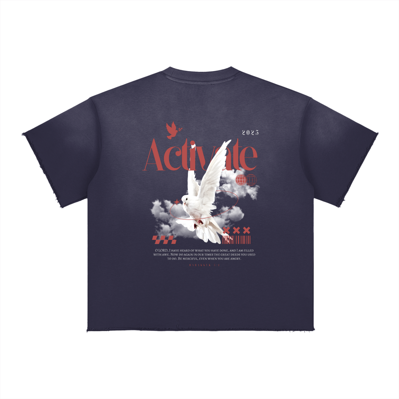 Sun Fade Raw Edge T-Shirt