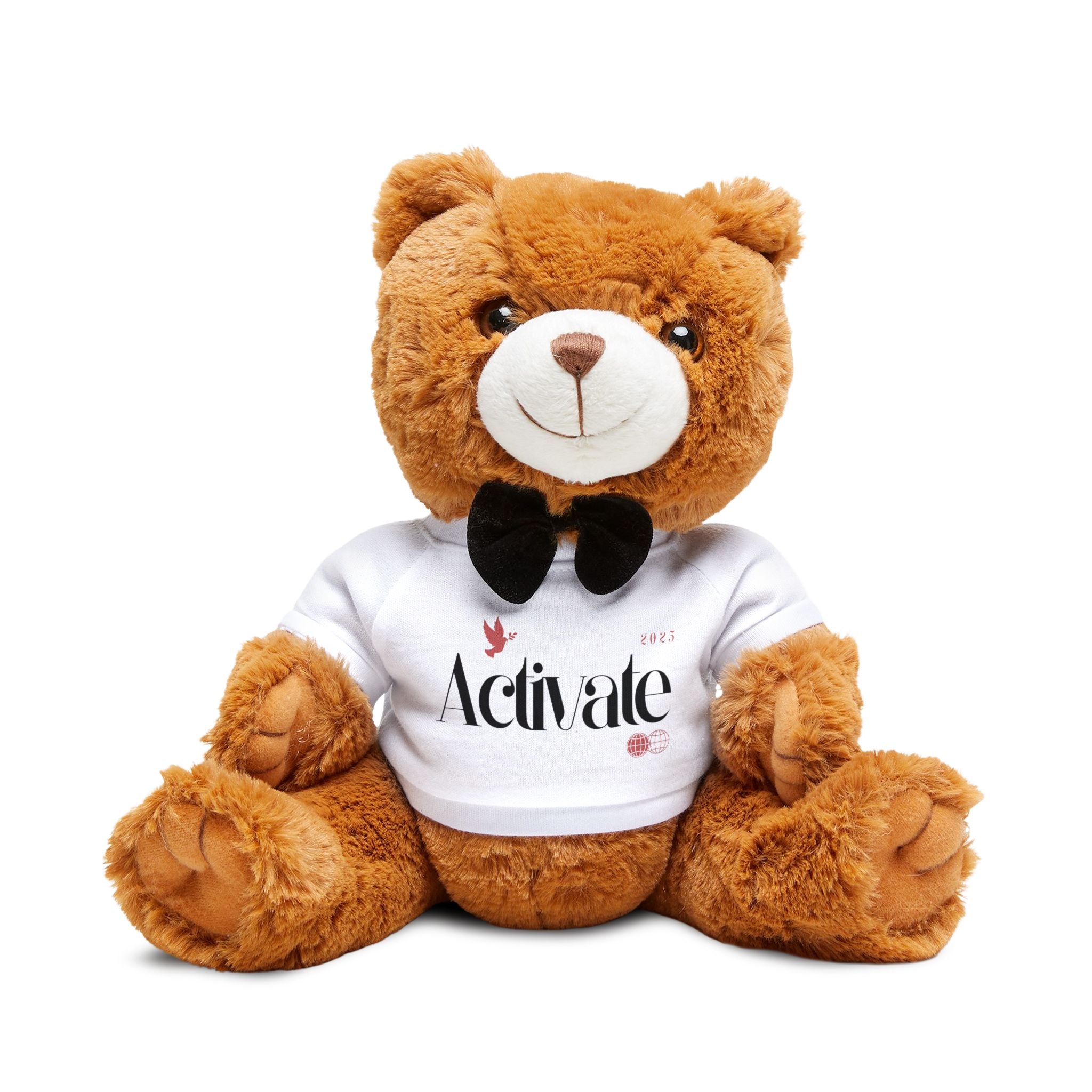Personalized Teddy Bear with Custom T-Shirt - Perfect Gift for Kids, Birthdays, Holidays, Cuddly Toy, Unique Keepsake