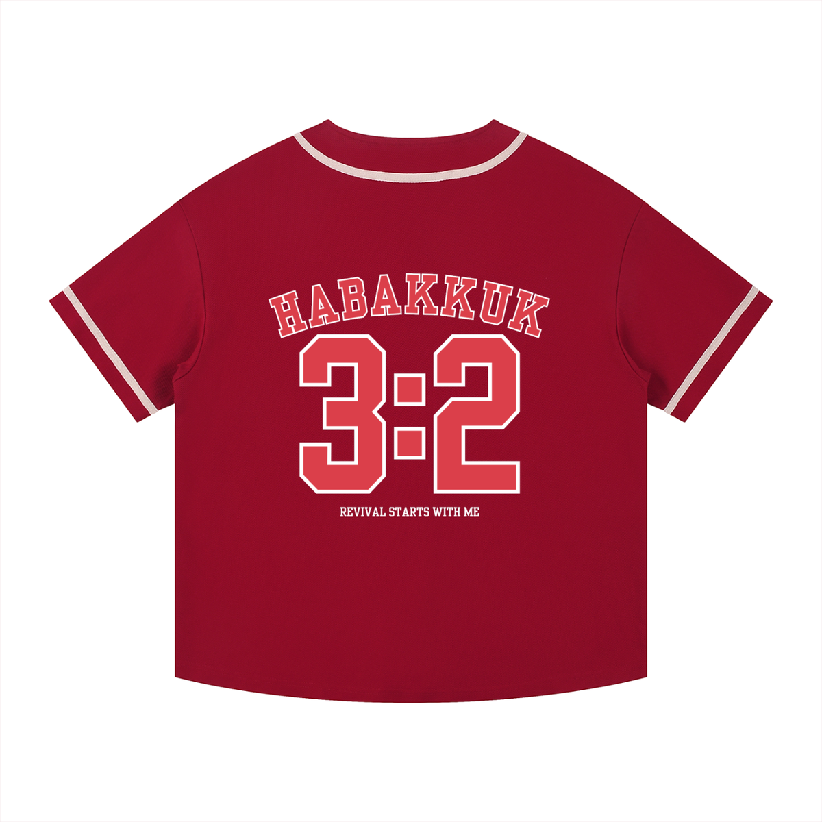 Habakkuk 3:2 Jersey (Black and Red)
