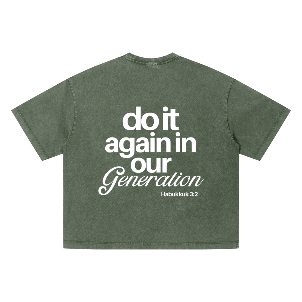 Do It Again (Army Green and White)