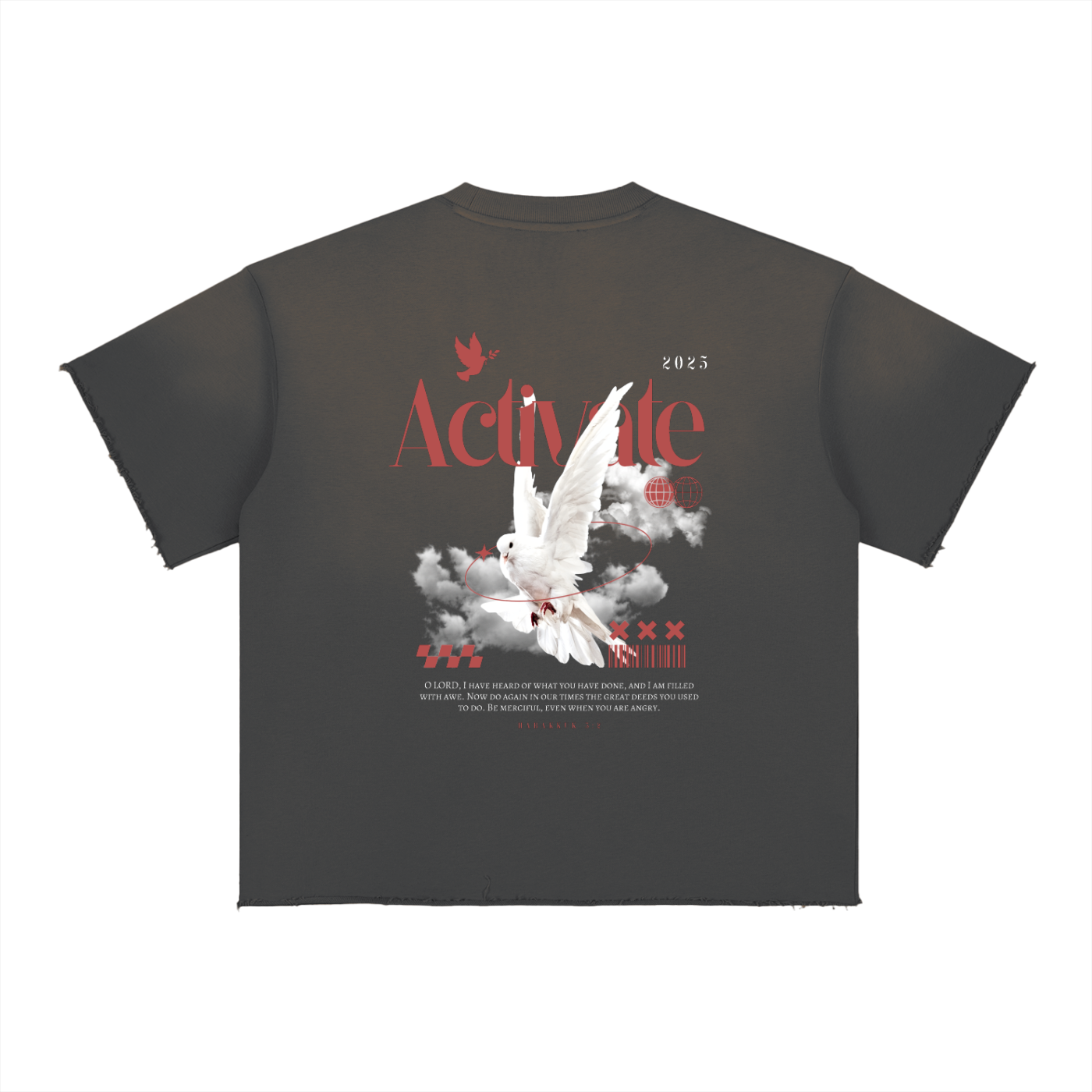 Sun Fade Raw Edge T-Shirt