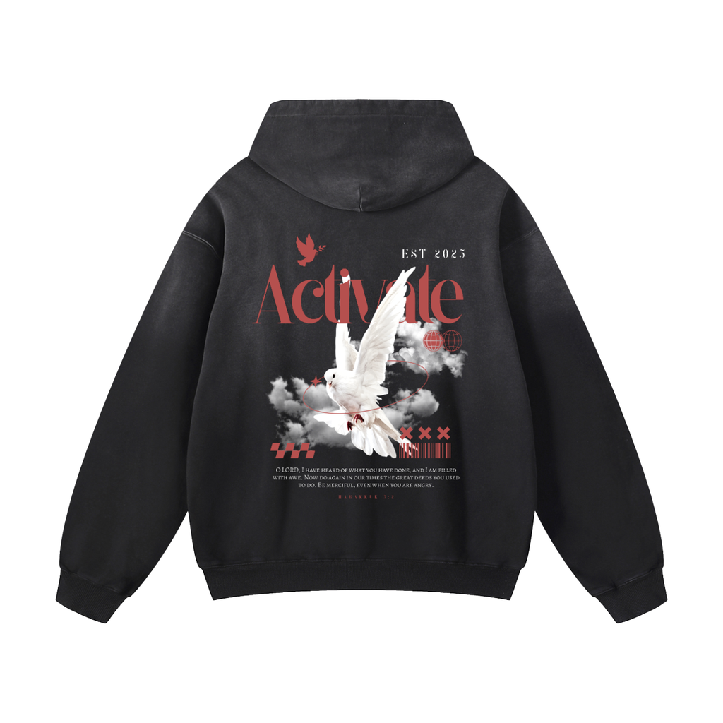 Activate Oversized Hoodie (Jeans Blue, Black, Gray Blue)