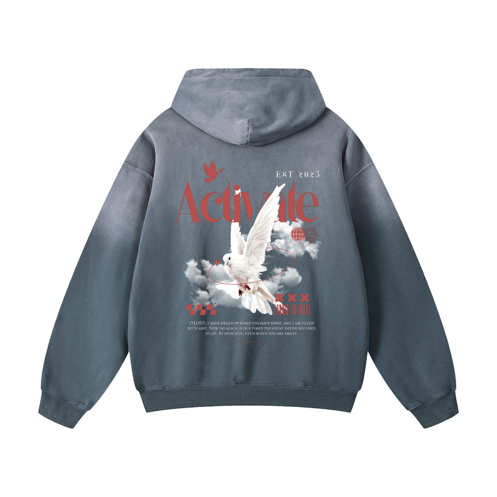 Activate Oversized Hoodie (Jeans Blue, Black, Gray Blue)