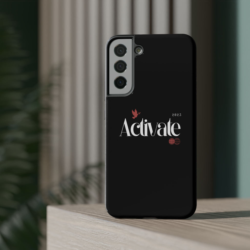 Stylish Impact-Resistant Phone Case - Activate Design, Modern Phone Accessories, Durable Cell Case, Gift for Tech Lovers, Trendy Phone Gear