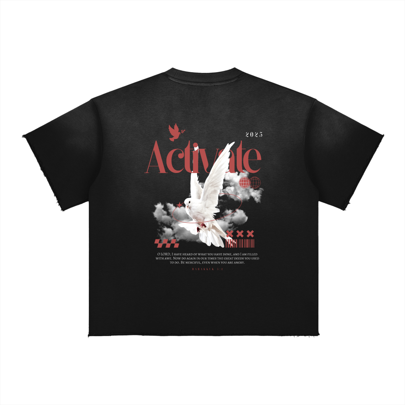 Sun Fade Raw Edge T-Shirt