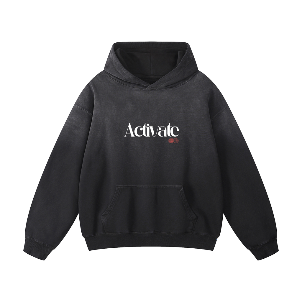 Activate Oversized Hoodie (Jeans Blue, Black, Gray Blue)