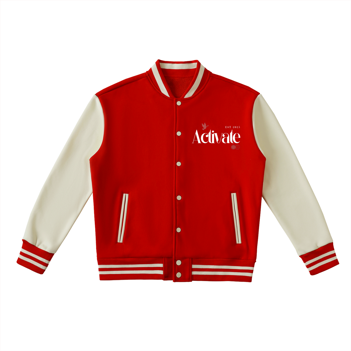 Habakkuk 3:2 Varsity Jacket (Black, Red, Green, Brown)