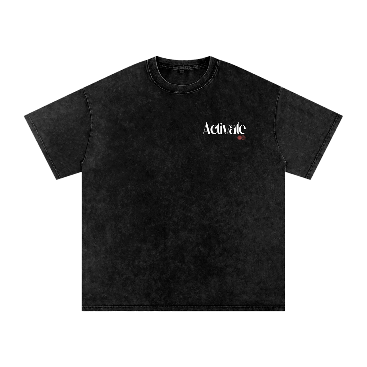 Activate Acid Wash Oversize T-Shirt (Royal Blue, Dark Blue, Black)