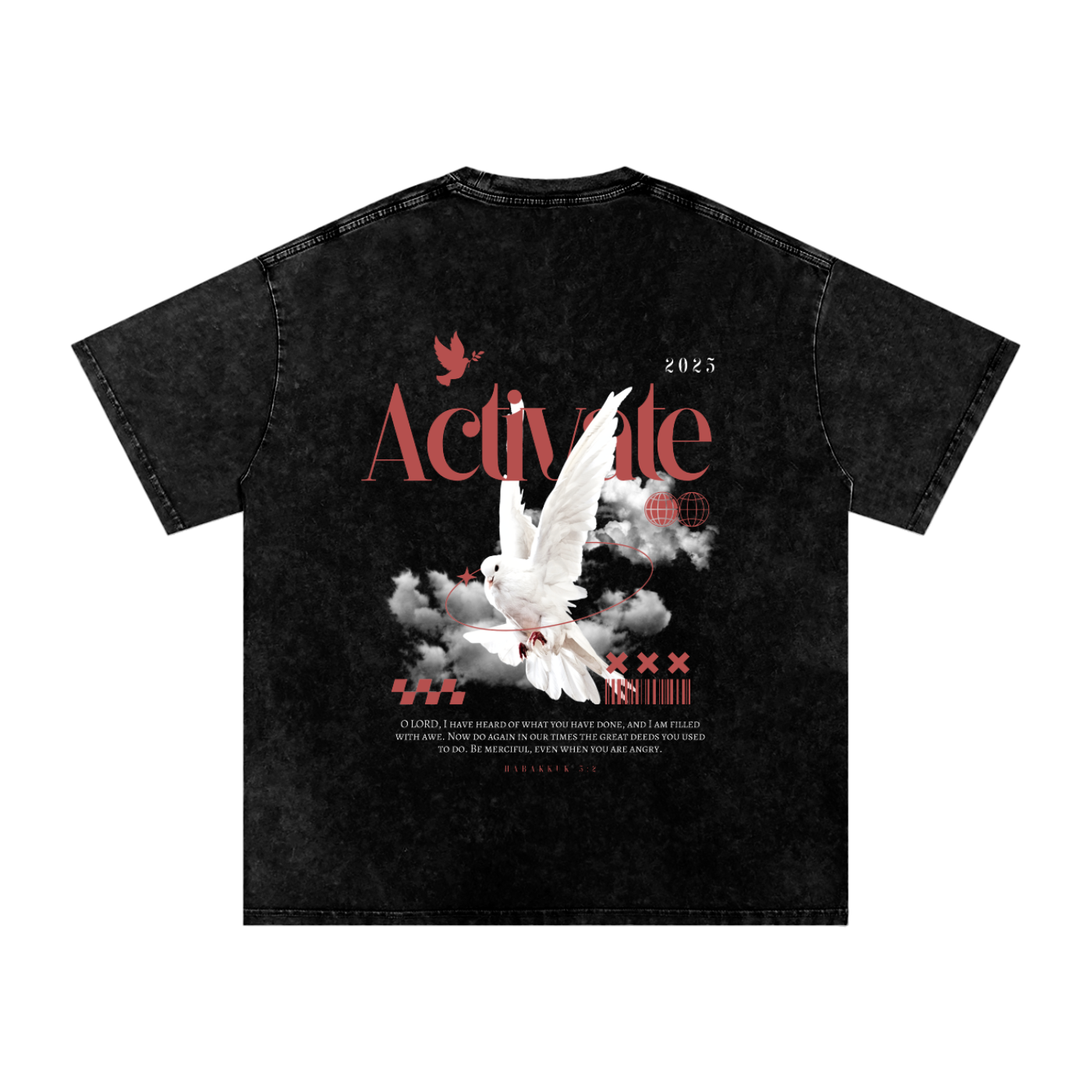 Acid Wash Oversize T-Shirt - 250 GSM
