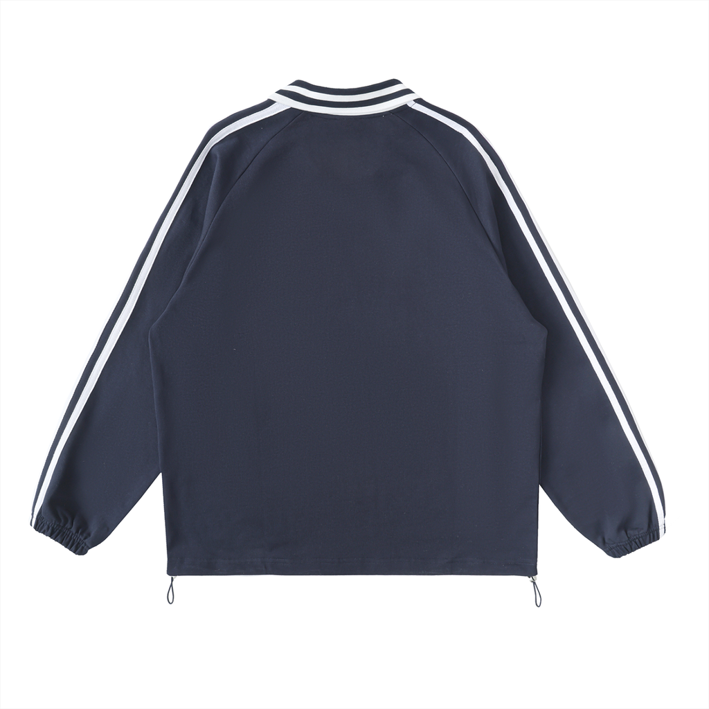 Habakkuk 3 Collared Sweatshirt (Black, Royal Blue)