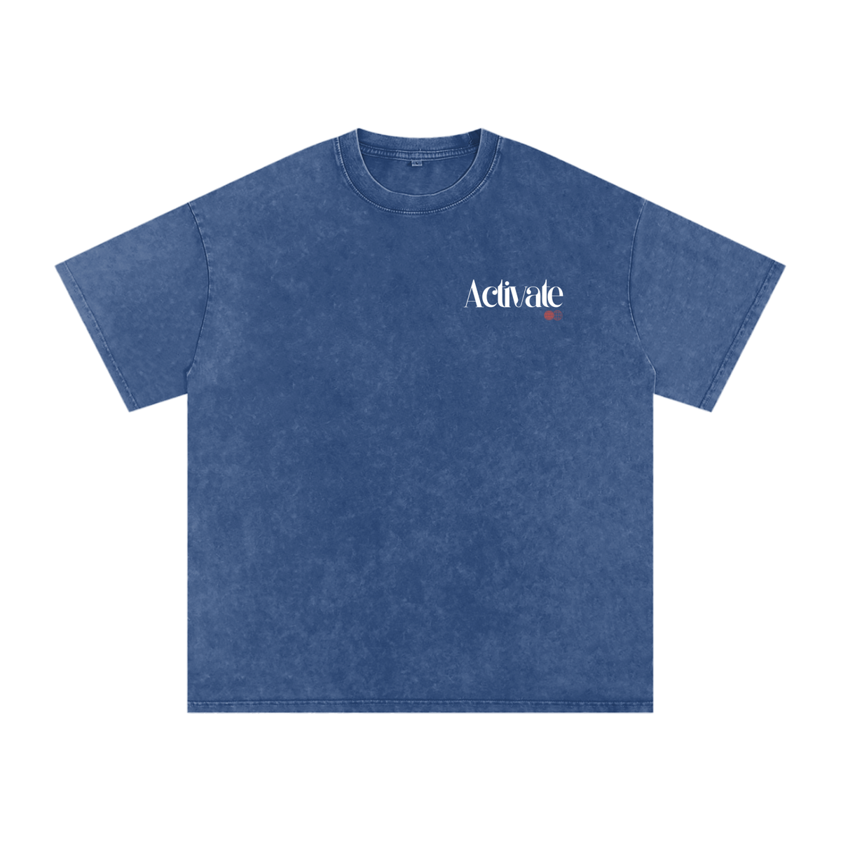 Activate Acid Wash Oversize T-Shirt (Royal Blue, Dark Blue, Black)