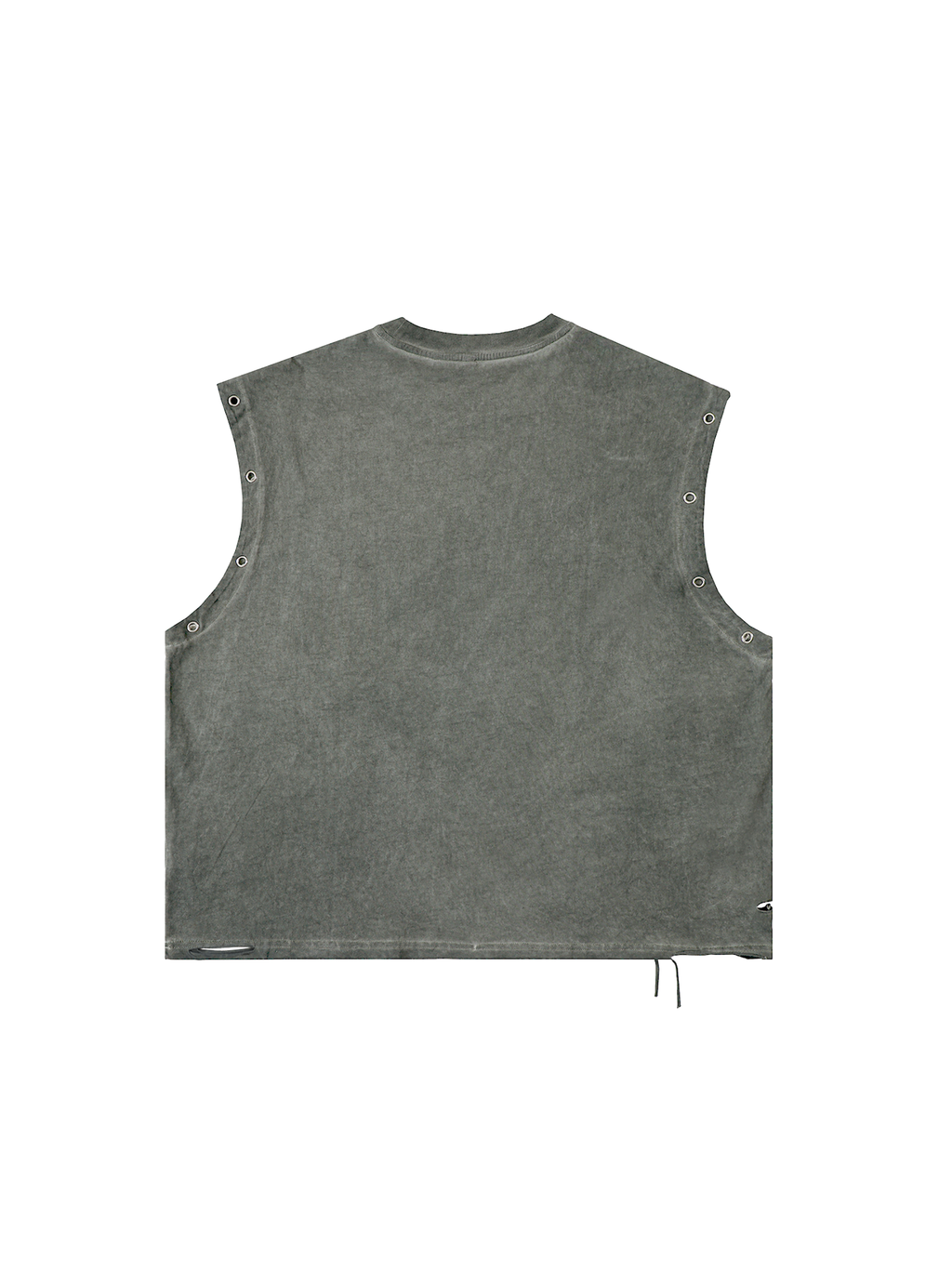 Distressed Grommet Eyelet Tank Top